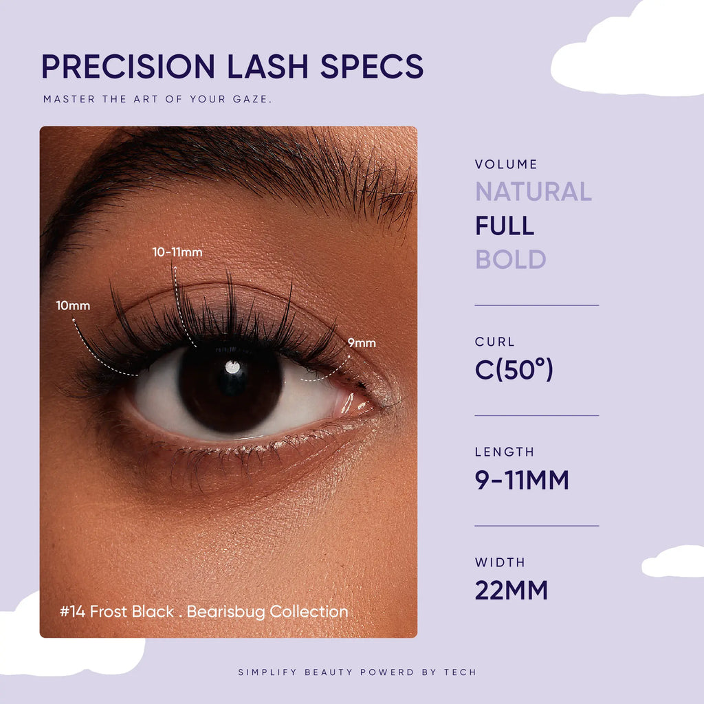 Best Seller NO.14 Frost Black X Bearisbug Magnetic Eyelashes
