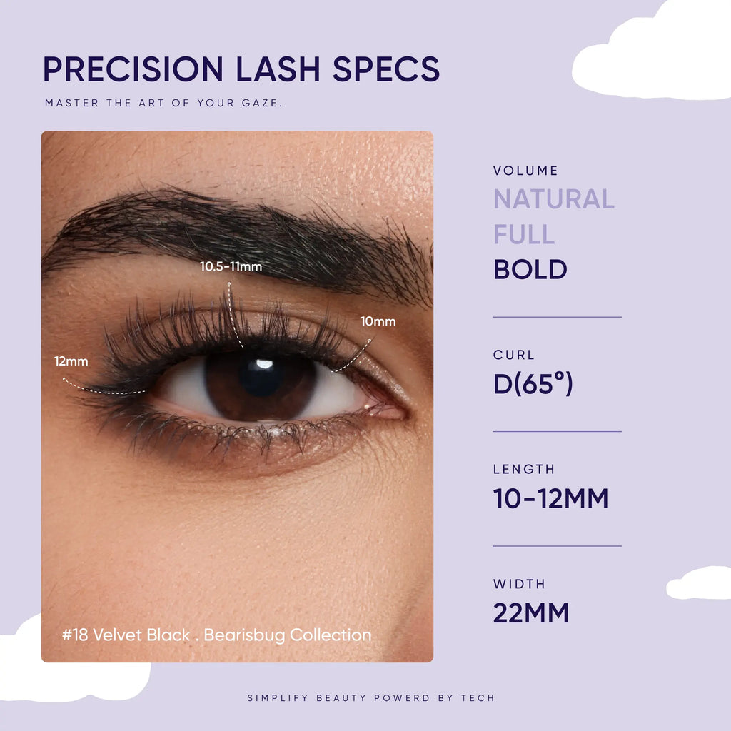 Best Seller NO.18 Velvet Black X Bearisbug Magnetic Eyelashes