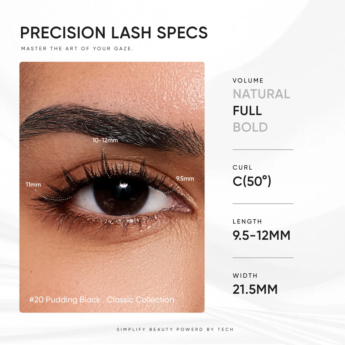 NO.20 Pudding Black Soft Magnetic Eyelashes