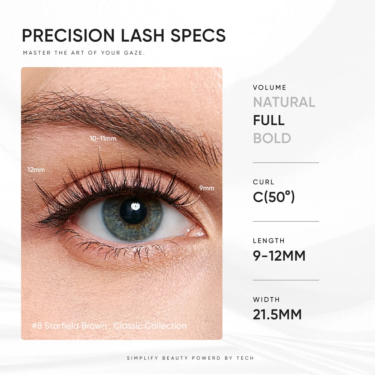 NO.8 Starfield Brown Soft Magnetic Eyelashes