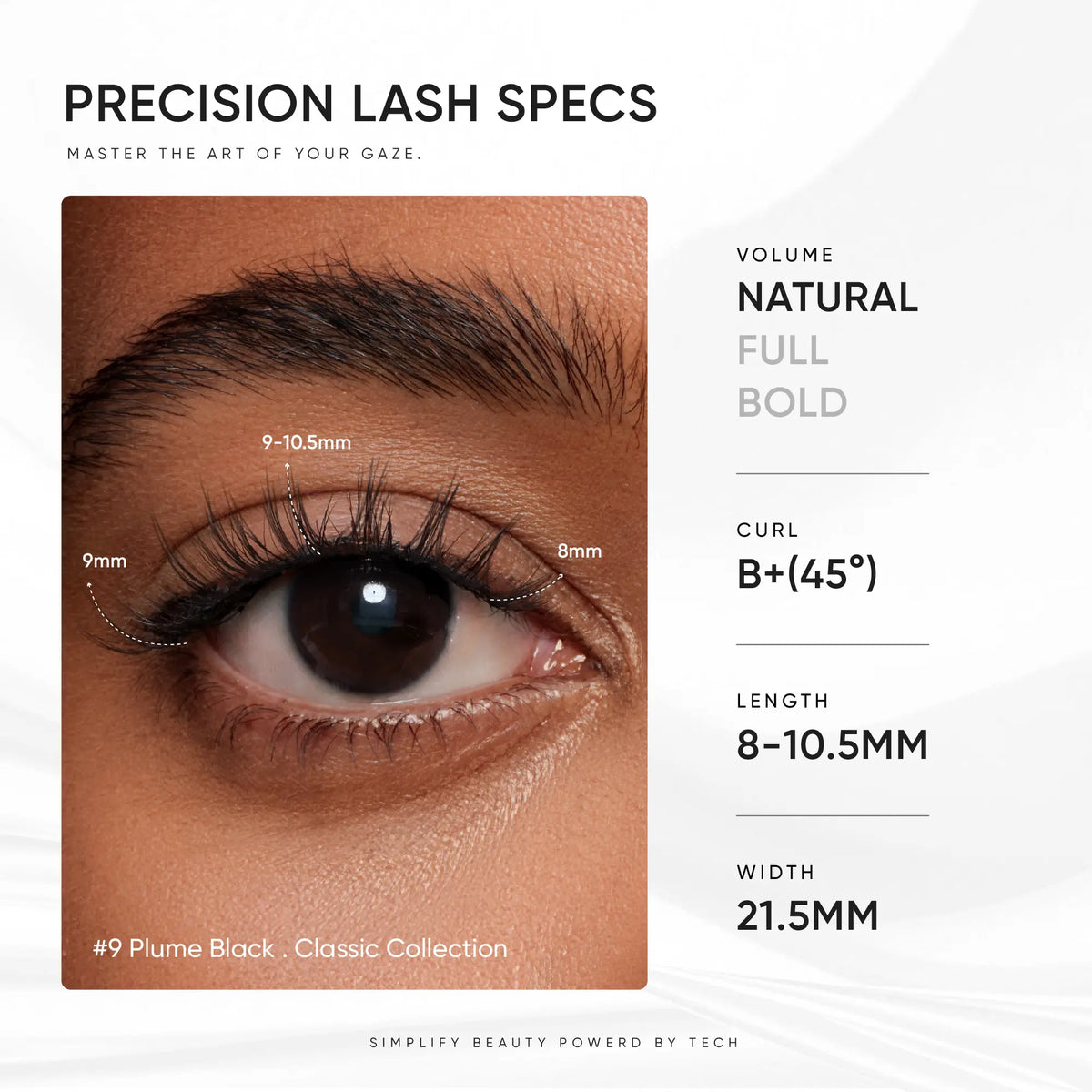 NO.9 Plume Black Soft Magnetic Eyelashes